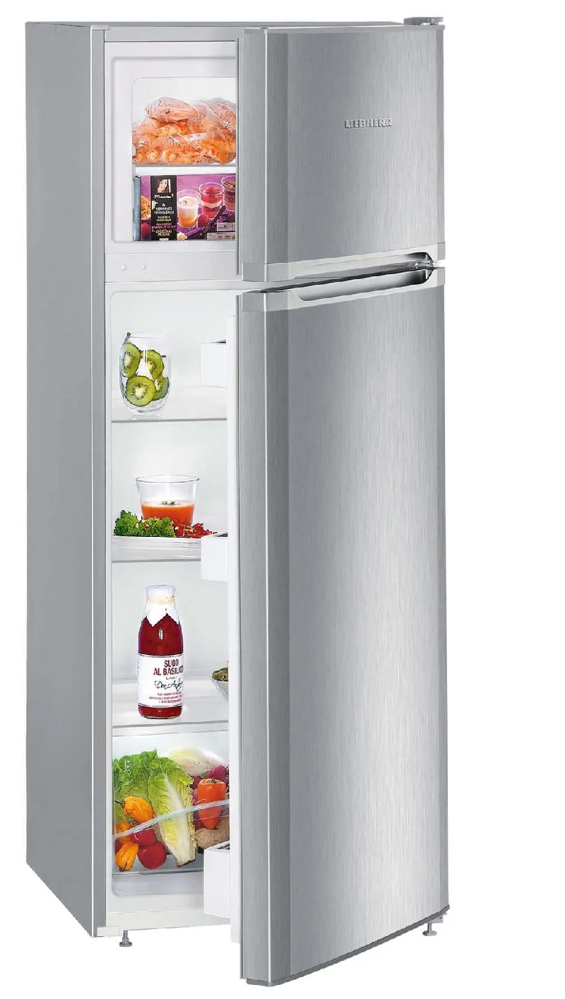 FRIGORIFERO DOPPIA PORTA CL.F LT.234 SILVER
