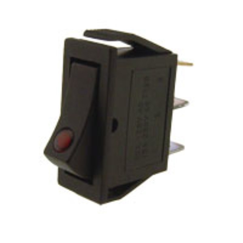 INTERRUTTORE LED LUMIN. ROSSO