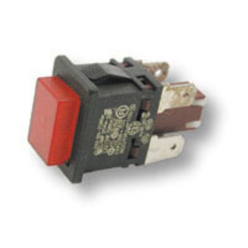 INTERRUTTORE PUSH ROSSO