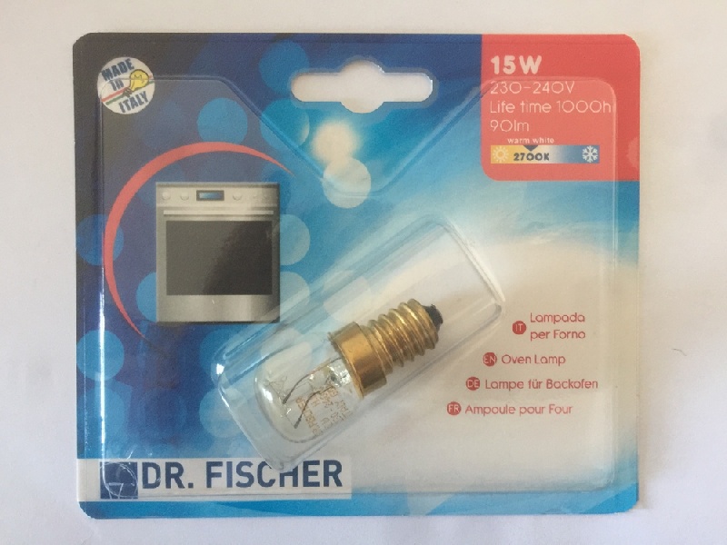 LAMPADINA FORNO MADE IN ITALY-DR.FISCHER-15W