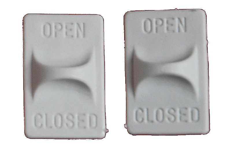 SGANCIO GRIGLIA GRIGIO KIT 2 PZ