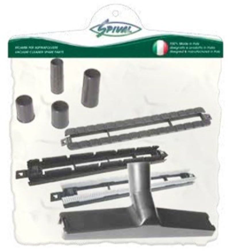 SPAZZOLA CLASSIC 4 RACCORDI CON RUOTE - MADE IN IT