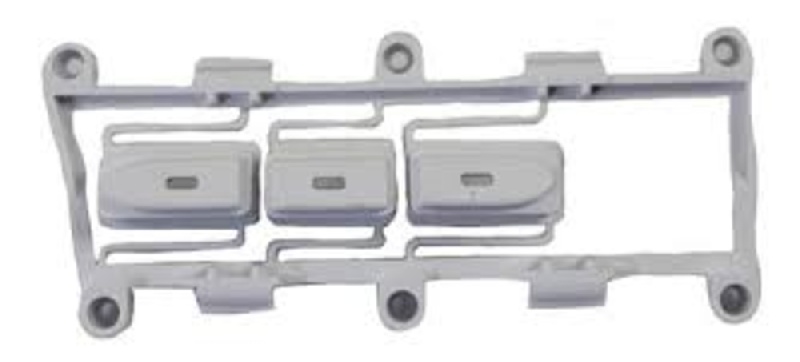 SUPPORTO PULSANTIERA 3 TASTI