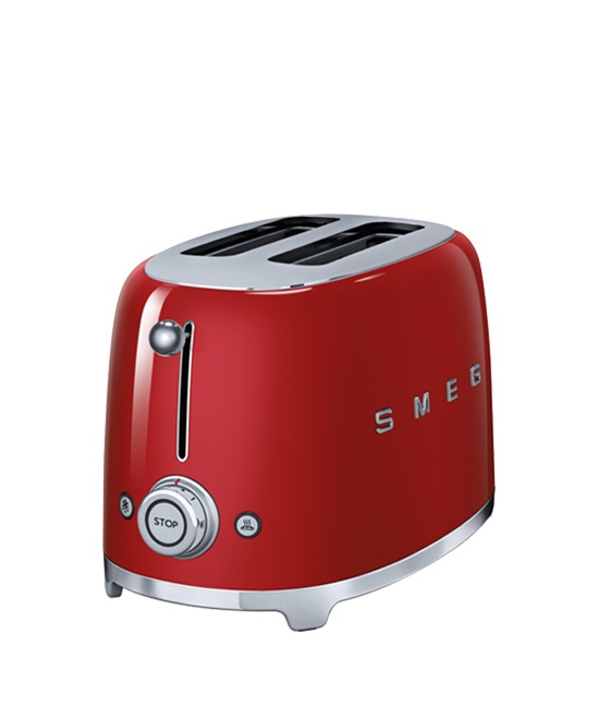 TOSTAPANE 2 FETTE LINEA ANNI 50 ROSSO